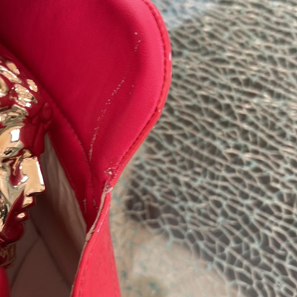 VERSACE Pink Patent Leather Sneakers - Picture 13 of 13